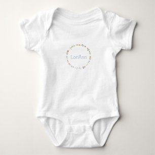 Body Para Bebê Savvy Babes Personalizado Wreath