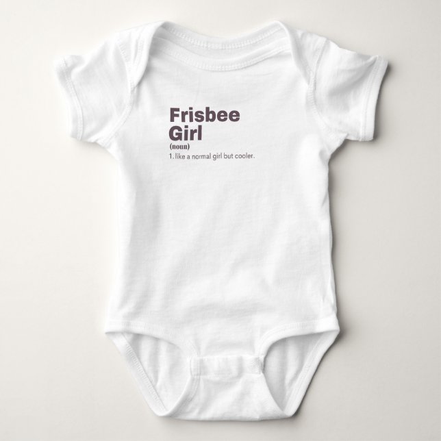 Body Para Bebê sbee Girl - Frisbee (Frente)