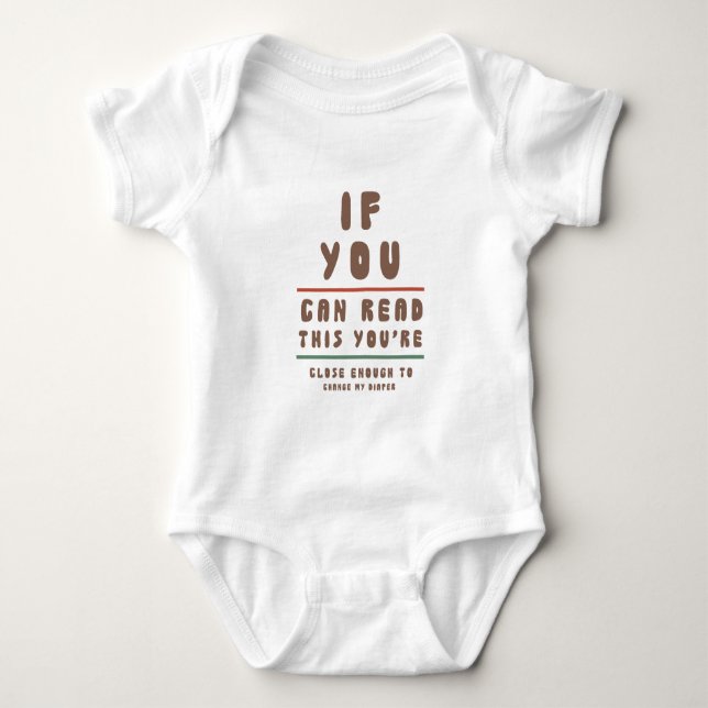 Body Para Bebê Se Você Está Perto o Suficiente (Frente)
