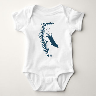 Body Para Bebê sea California marine otter forest kelp ocean