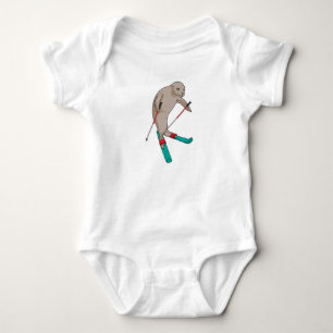 Body Para Bebê Seal Skier Ski