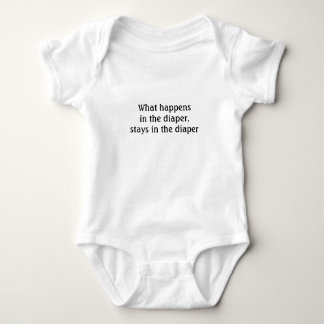 Body Para Bebê Segredos de fralda - Fato de bebê humor
