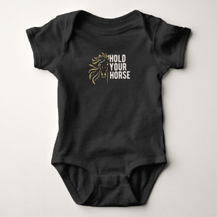 Body Para Bebê Segure seus Cavalos