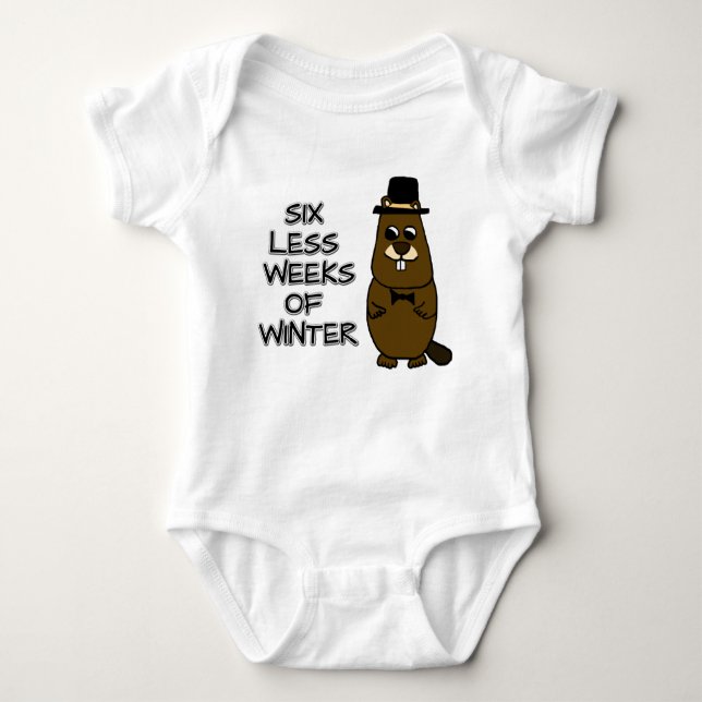 Body Para Bebê Seis semanas a menos de inverno (Frente)