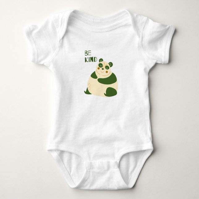 Body Para Bebê Seja Bastante Panda (Frente)