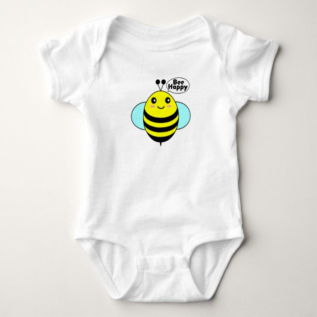 Body Para Bebê Seja Feliz (Frente)