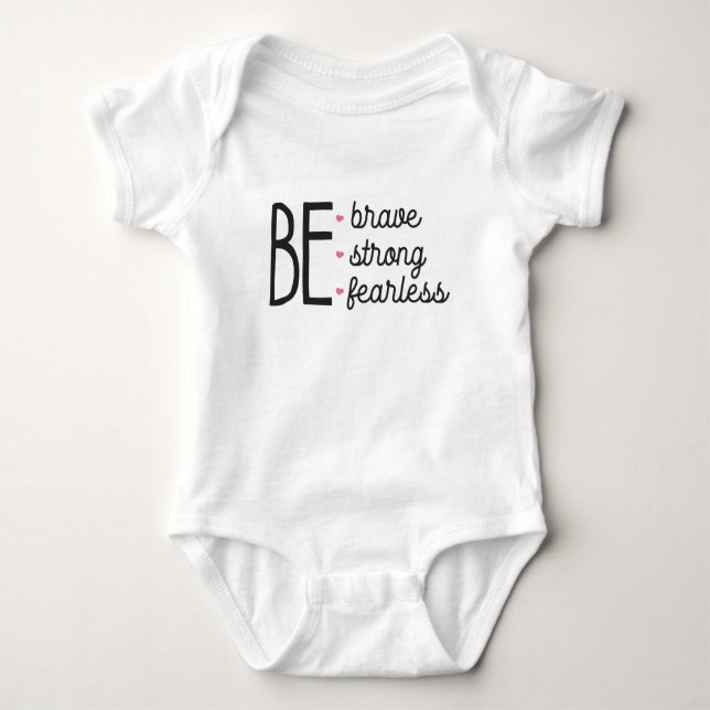 Body Para Bebê Seja forte (Frente)