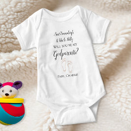 Body Para Bebê Seja Meu Padrinho, Proposta De Bebê De Pé De Bebê