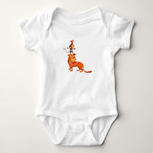 BODY PARA BEBÊ SEJA PARA BEBÊS MACACÃO DE BEBÊ (Frente)