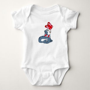 Body Para Bebê Selo com Presente