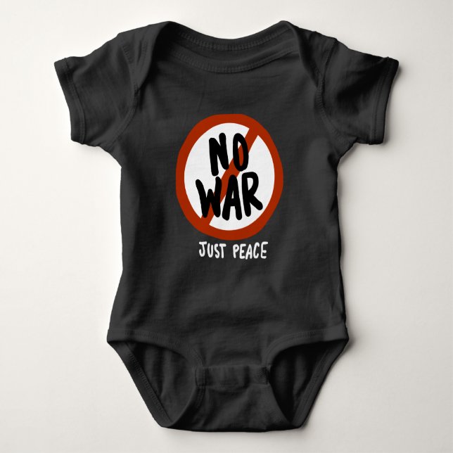 Body Para Bebê Sem guerra Apenas Paz (Frente)