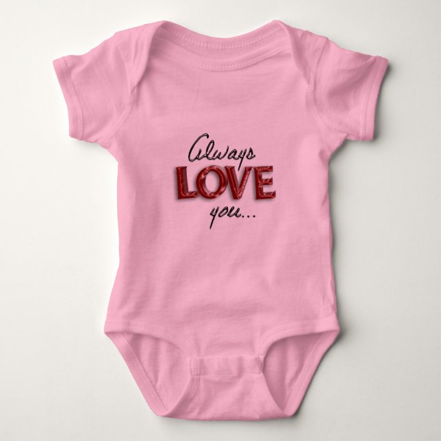 Body Para Bebê Sempre te amo (Frente)