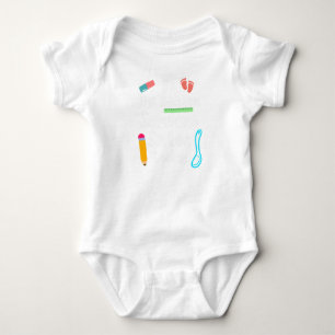 Body Para Bebê Sequência do Genoma Funny Gnome Biology Physics Sc