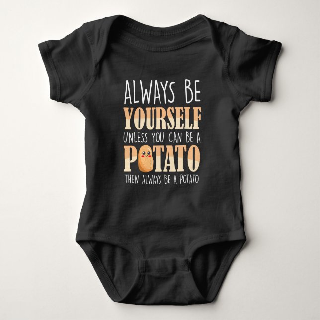 Body Para Bebê Ser sempre um fazendeiro de batata (Frente)