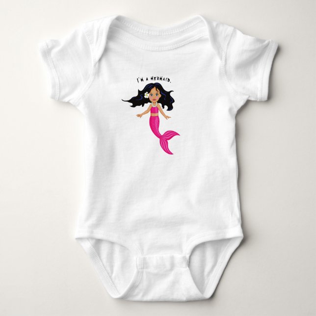 Body Para Bebê Sereia (Frente)