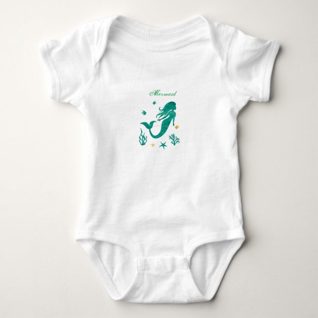 Body Para Bebê Sereia Bebê  (Frente)