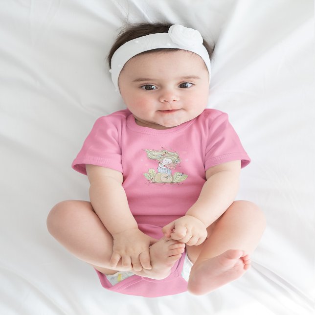 Body Para Bebê Sereia Fofa (Cute Mermaid Baby Bodysuit)