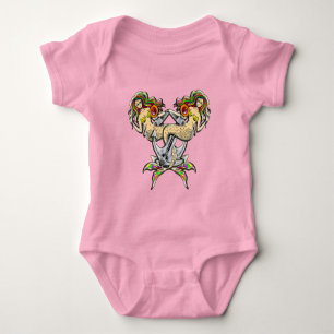 Body Para Bebê Sereias Presas - Design Náutico para Amantes do Oc