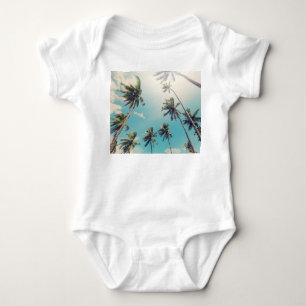 Body Para Bebê Serenity Tropical Beach Landscape