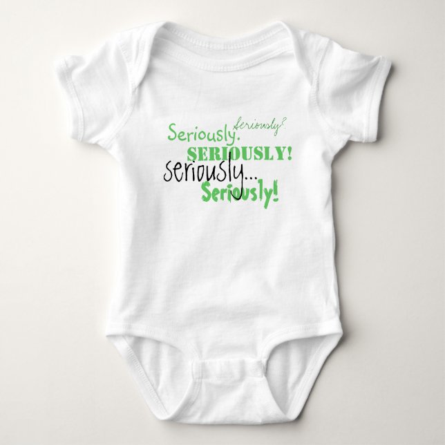 Body Para Bebê Seriamente (Frente)