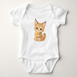 Body Para Bebê Serval Baby Bodysuit – Cute Spotted Wild Cat 🐆