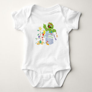Body Para Bebê Sesame Street Oscar - Árvore de Natal