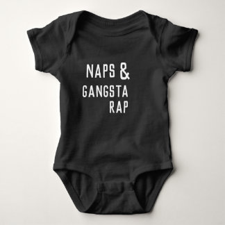Body Para Bebê Sestas & Bodysuit do rap de Gangsta