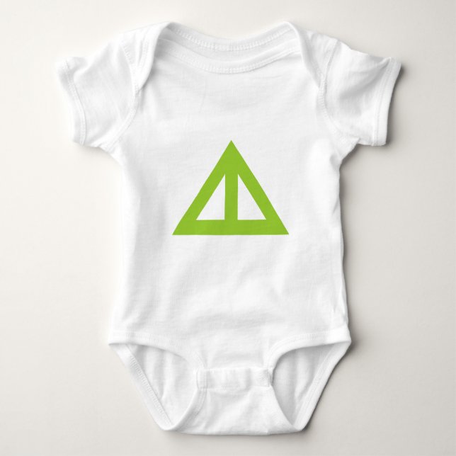 Body Para Bebê Seta Triangular Dividida (Frente)