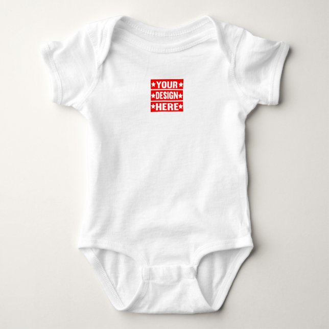 Body Para Bebê Seu Design aqui personalizado (Frente)