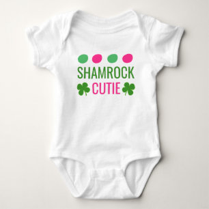Body Para Bebê Shamrock Cutie // Dia de São Patrício de Cute