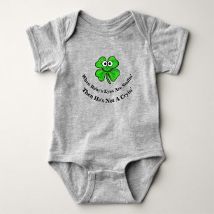 Body Para Bebê Shamrock Irish Baby T shirt sorridente