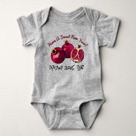 Body Para Bebê Shanah Tovah Pomegranate