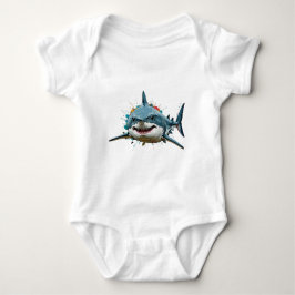 Body Para Bebê Shark ai art