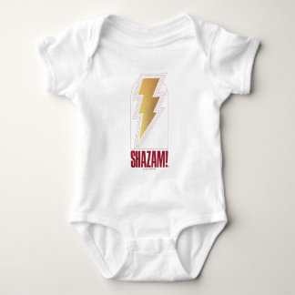 Body Para Bebê SHAZAM! Fury of the Gods | Crachá de raio