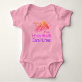 Body Para Bebê Shout for Home Health Care Enfermeira Baby Bodysui