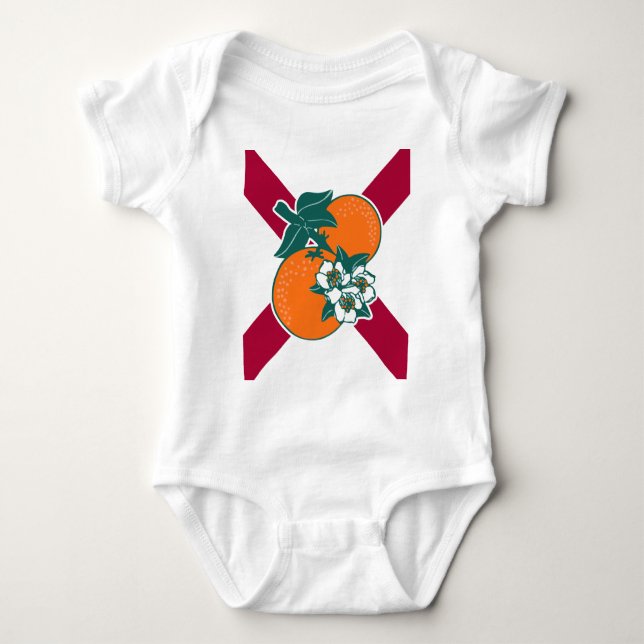 Body Para Bebê Show off your colors - Florida (Frente)