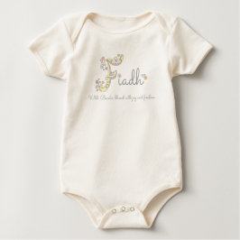 Body Para Bebê Significado do nome de menina Fiadh Monograma F de