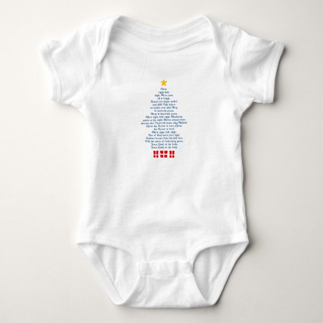 Body Para Bebê Silent Night (Frente)