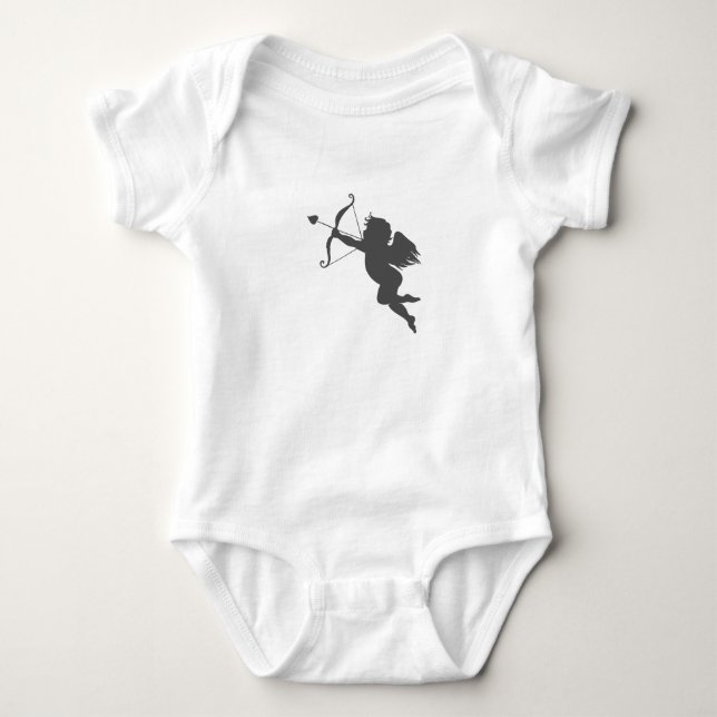 Body Para Bebê Silhueta de amor ciúpide (Frente)