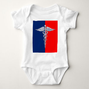 Body Para Bebê Silver Caduceus Medical SymLeague