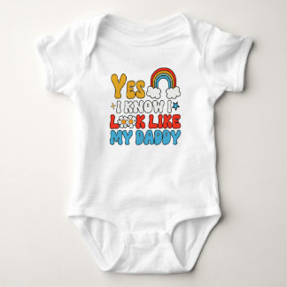 Body Para Bebê Sim, sei que pareço com o meu Pai