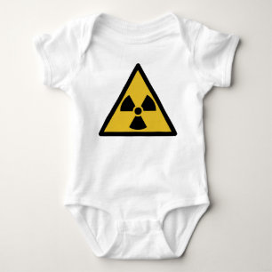 Body Para Bebê Símbolo de aviso de radiação (perigo radioativo)