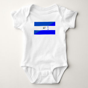 Body Para Bebê símbolo do país da bandeira de El Salvador