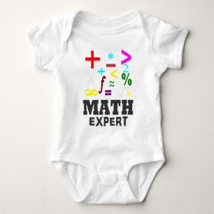 Body Para Bebê Símbolos da matemática