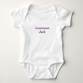 Body Para Bebê SIMPLE MINIMAL add your name custom groomsman name