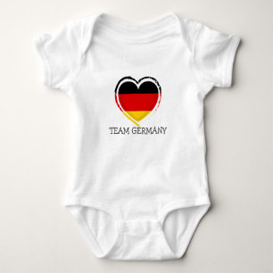 Body Para Bebê Simples ALEMANHA Fan GERMAN Nome da equipe
