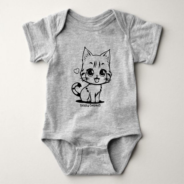Body Para Bebê Simply Enspired Kitty Kids  (Frente)