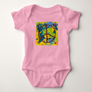 Body Para Bebê Sinal de Paz Bebê Bodycase