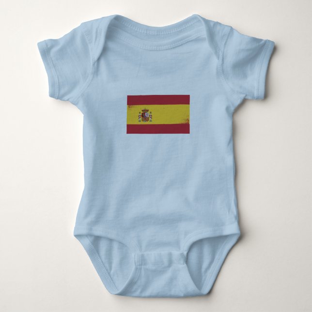 Body Para Bebê Sinalizador de espanha (Frente)