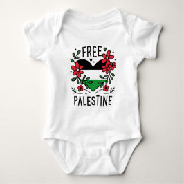 Body Para Bebê Sinalizador de palestina livre